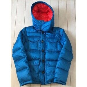 North Face Purple Label Nanamica Waxed Down Parka ND2190N Blue Patina Size S